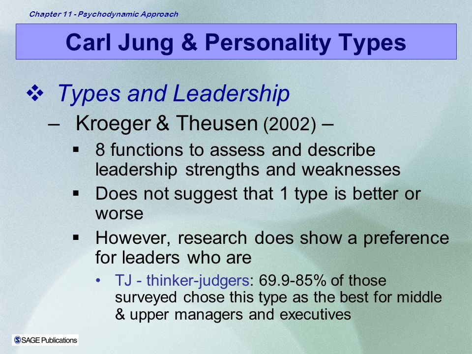 Carl Jung and the personality types